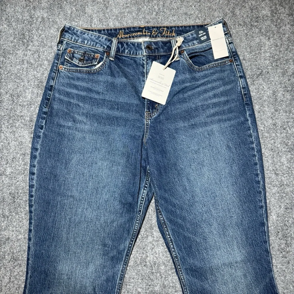 NWT‎ Abercrombie & Fitch Curve Love High Rise Bootcut Jean 32x33 Jeans Sz 32L